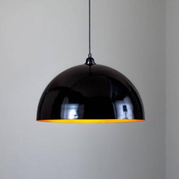 Berceste 235-S függő lámpa Ø50cm fekete/arany kép