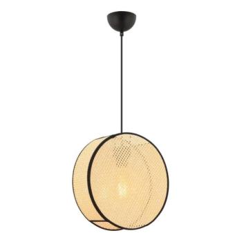  BIG DRUM kábeles csillár 1xE27/60W/230V bézs/fekete  kép