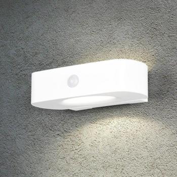 Bilbao napelemes fali világítás, fehér, magasság 6 cm, érzékelő, fel/le kép