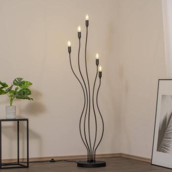 Bonibon 13231 álló lámpa, fekete fém, magasság 155 cm, 5 izzós kép