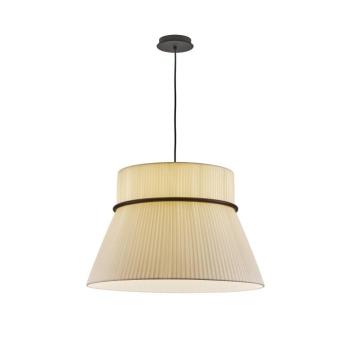 Bover függőlámpa Folie S, krém/fekete, Ø 60 cm kép