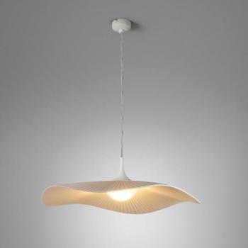 Bover LED-es függőlámpa Mediterránia, krémszínű, Ø 52 cm kép