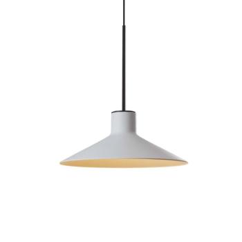 Bover LED-es függőlámpa Platet, fekete/szürke, Ø 20 cm kép