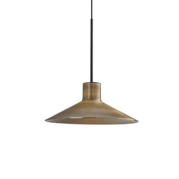 Bover LED függőlámpa Platet, fekete/réz színű, süllyesztett LED függőlámpa kép
