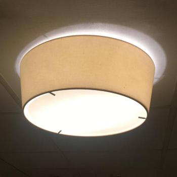 Bover LED mennyezeti lámpa Plafonet, Ø 60 cm, krém színű kép