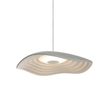 Bover Valentina S24 LED-es függőlámpa, szürke/fehér, Ø 24 cm kép