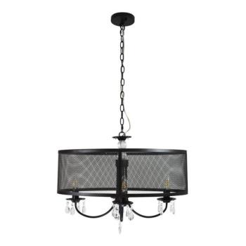  BRESSO láncos csillár 4xE14/12W/230V fekete  kép