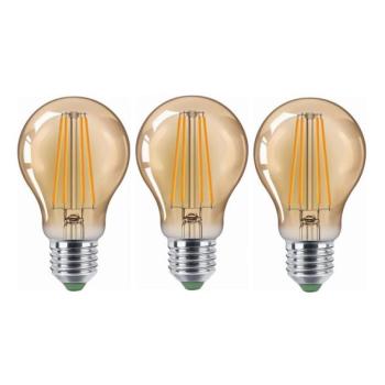 Brilagi KÉSZLET 3x LED Izzó CLASIC AMBER A60 E27/9W/230V 2200K  kép
