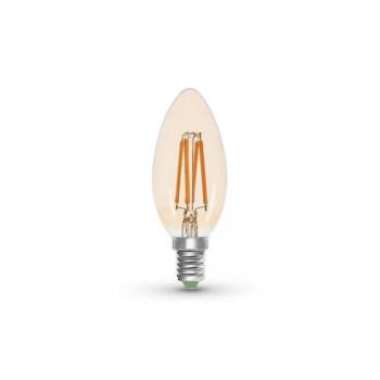 Brilagi LED Izzó CLASIC AMBER C35 E14/5W/230V 2200K  kép