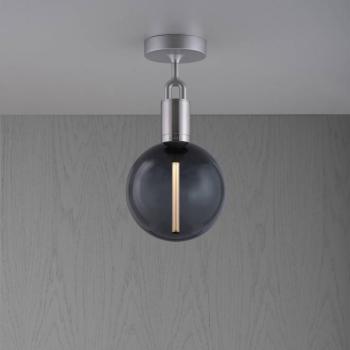 Buster + lyukasztó Villás acél/üveg füstölt Ø 20cm kép