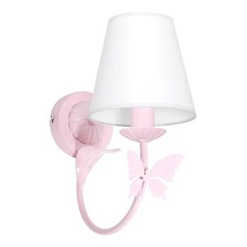  BUTTERFLY gyerek fali lámpa 1xE14/60W rózsaszín  kép
