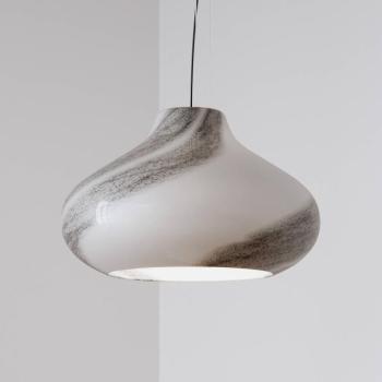 By Rydéns Mira függőlámpa, fekete, Ø 45 cm, üveg kép