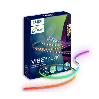Calex LED-Strip Vibey, 2 m hosszú, USB, távirányító, RGBIC, CCT kép