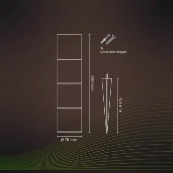 Calex Smart Outdoor Gardenpost RGBW szegélylécfény kép