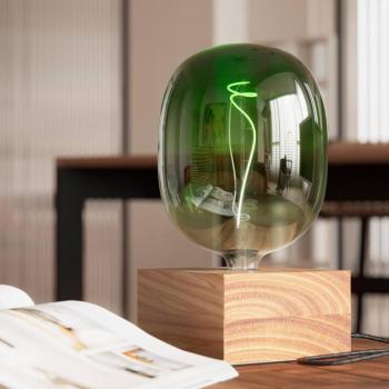 Calex Square Wood asztali világítás fából kép