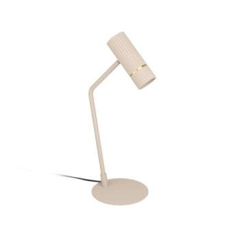 Caminia LED-es asztali lámpa, magasság 48,5 cm, homokszínű, acél kép
