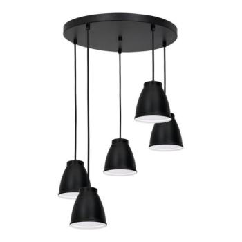  CARYON függeszték 5xE14/60W/230V fekete, kábellel  kép