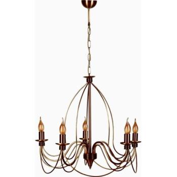  CLASSIC láncos csillár 5xE14/40W/230V bronz színű  kép