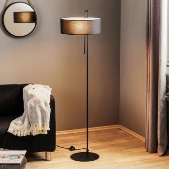 Clip textil állólámpa, fekete, magasság 150 cm kép
