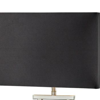 Club asztali lámpa, ezüst/fekete, 48.5 cm magas, textil, E14 kép