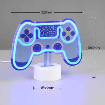 Control LED asztali lámpa, kék, szélesség 22,8 cm, műanyagból készült kép