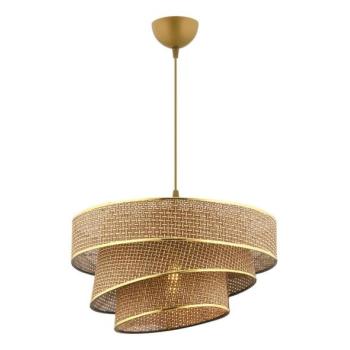  COUPER zsinóros csillár 1xE27/60W/230V barna/arany  kép