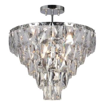  Csillár CHELSEA 6xE14/40W/230V átm. 50 cm fényezett króm  kép