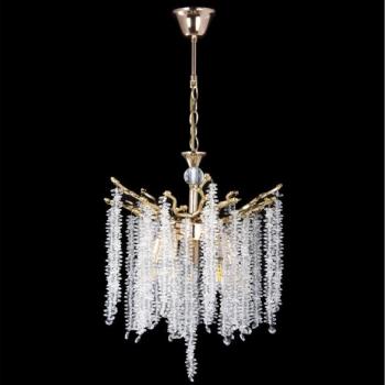  Csillár láncon 5xE14/60W/230V átm. 50 cm arany  kép