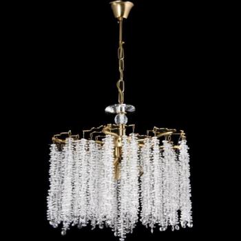  Csillár láncon 6xE14/60W/230V átm. 46 cm arany  kép