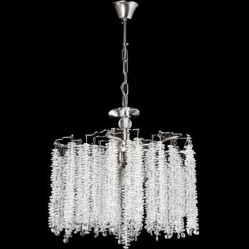 Csillár láncon 6xE14/60W/230V átm. 46 cm fényezett króm  kép