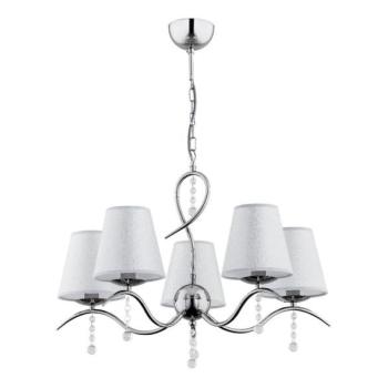  Csillár láncon DIVA 5xE14/10W/230V fényezett króm  kép