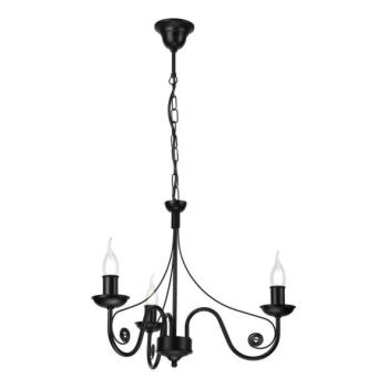  Csillár láncon DONATO 3xE14/40W/230V fekete  kép