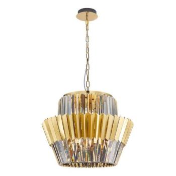  Csillár láncon DONNA 12xE14/40W/230V átm. 55 cm arany  kép