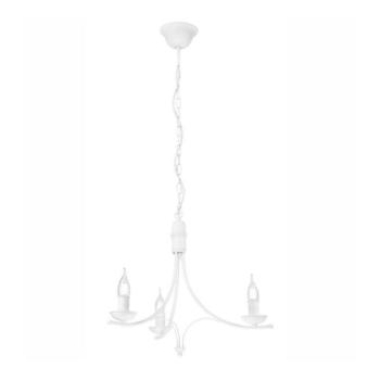  Csillár láncon LUCY 3xE14/60W/230V fehér  kép