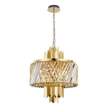  Csillár láncon MARGOT 6xE14/40W/230V átm. 43 cm arany  kép