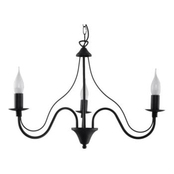  Csillár láncon MINERWA 3 3xE14/40W/230V fekete  kép