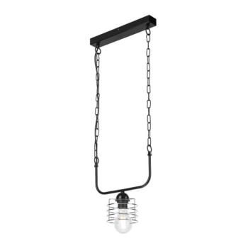 Csillár láncon MORGAN 1xE27/60W/230V fekete/króm  kép