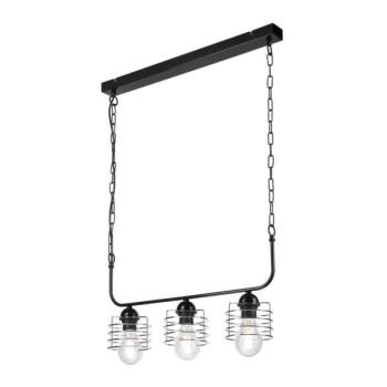  Csillár láncon MORGAN 3xE27/60W/230V fekete/króm  kép