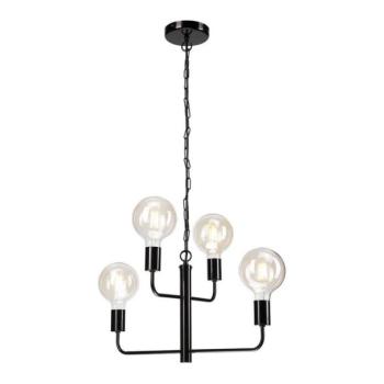  Csillár láncon ORLANDO 4xE27/60W/230V fekete  kép