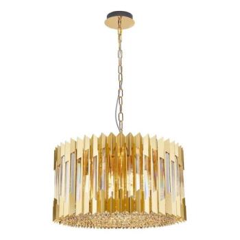  Csillár láncon RITZ 12xE14/40W/230V átm. 54 cm arany  kép