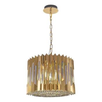  Csillár láncon RITZ 7xE14/40W/230V átm. 42 cm arany  kép