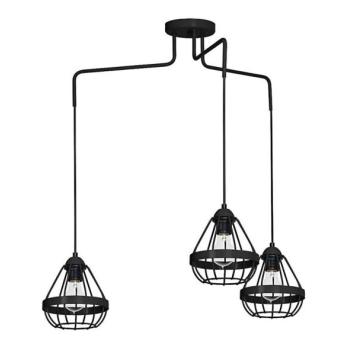  Csillár RING 3xE27/60W/230V pók fekete  kép