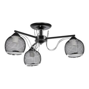  Csillár rúdon 3xE27/60W/230V fekete  kép