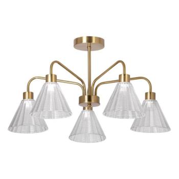  Csillár rúdon 5xE27/60W/230V arany  kép