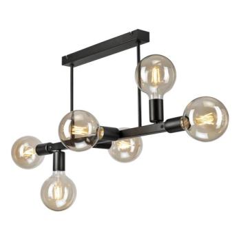  Csillár rúdon ASTRID 6xE27/60W/230V fekete  kép