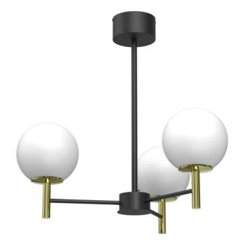  Csillár rúdon AWINION 3xE27/15W/230V fehér/arany/fekete  kép