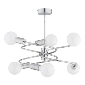  Csillár rúdon DISCO 6xE27/60W/230V fényezett króm  kép
