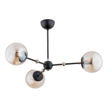  Csillár rúdon  ITORIS 3xE14/10W/230V fekete/arany  kép