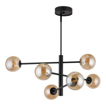  Csillár rúdon ORO 6xG9/12W/230V fekete/arany  kép