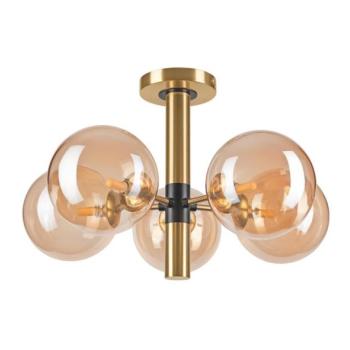  Csillár rúdon ROLLO 5xG9/5W/230V arany/füstös bézs  kép